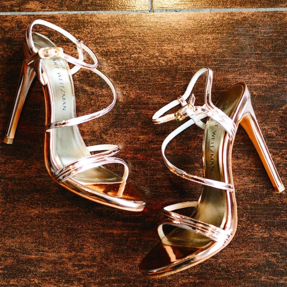 Stuart Weitzman Follie Sandal - Rose Gold